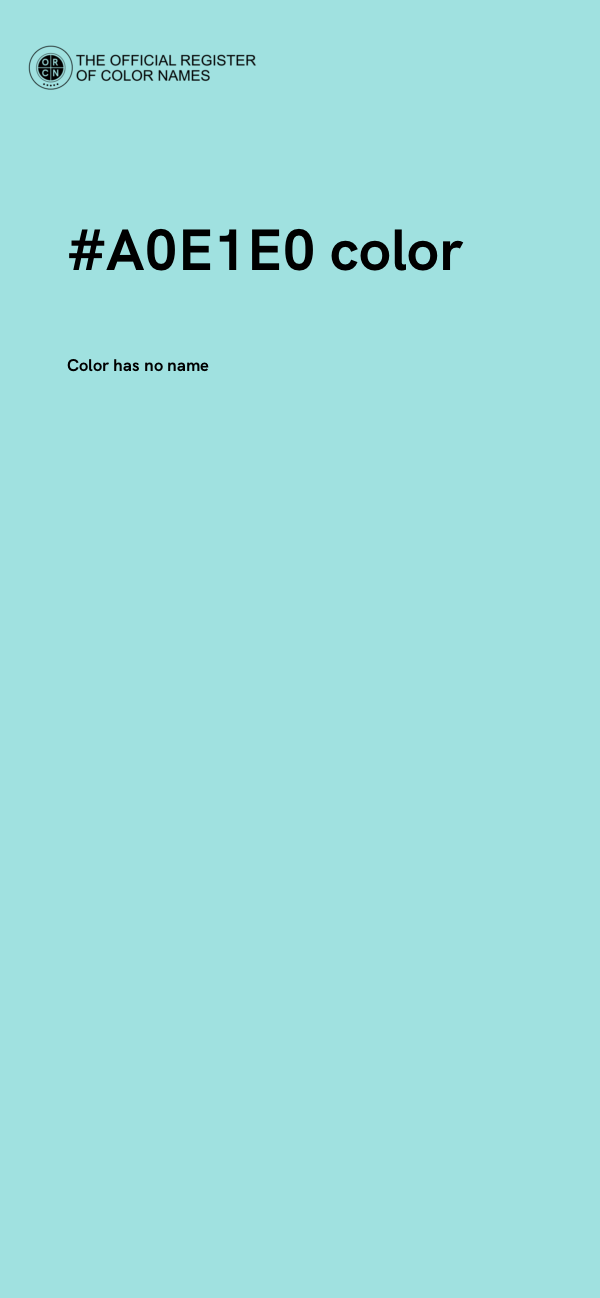#A0E1E0 color image