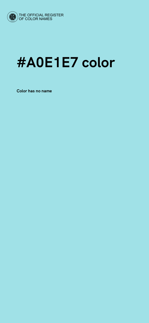 #A0E1E7 color image