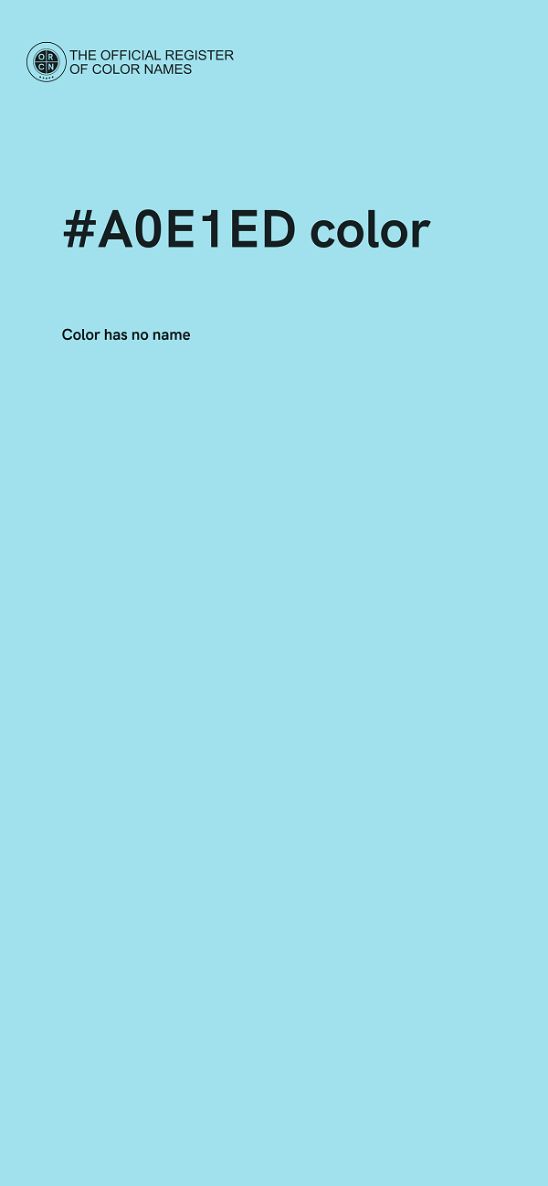 #A0E1ED color image
