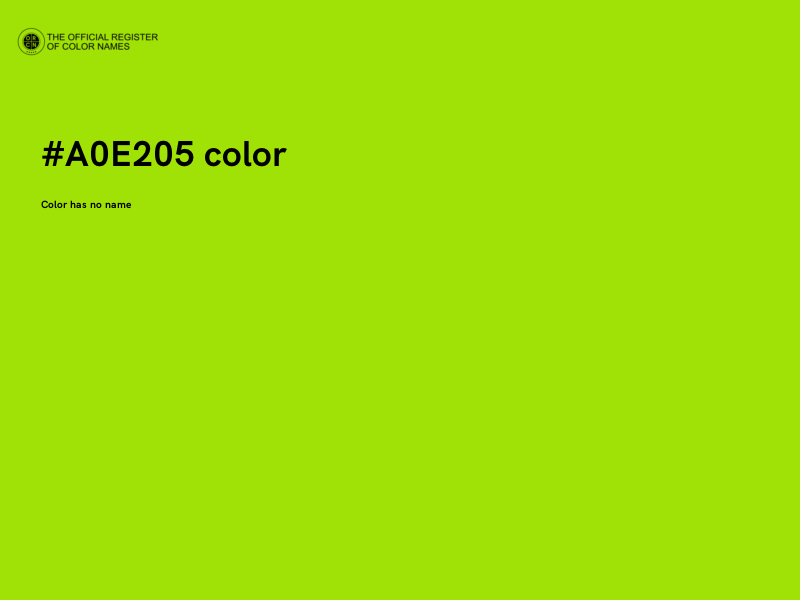 #A0E205 color image