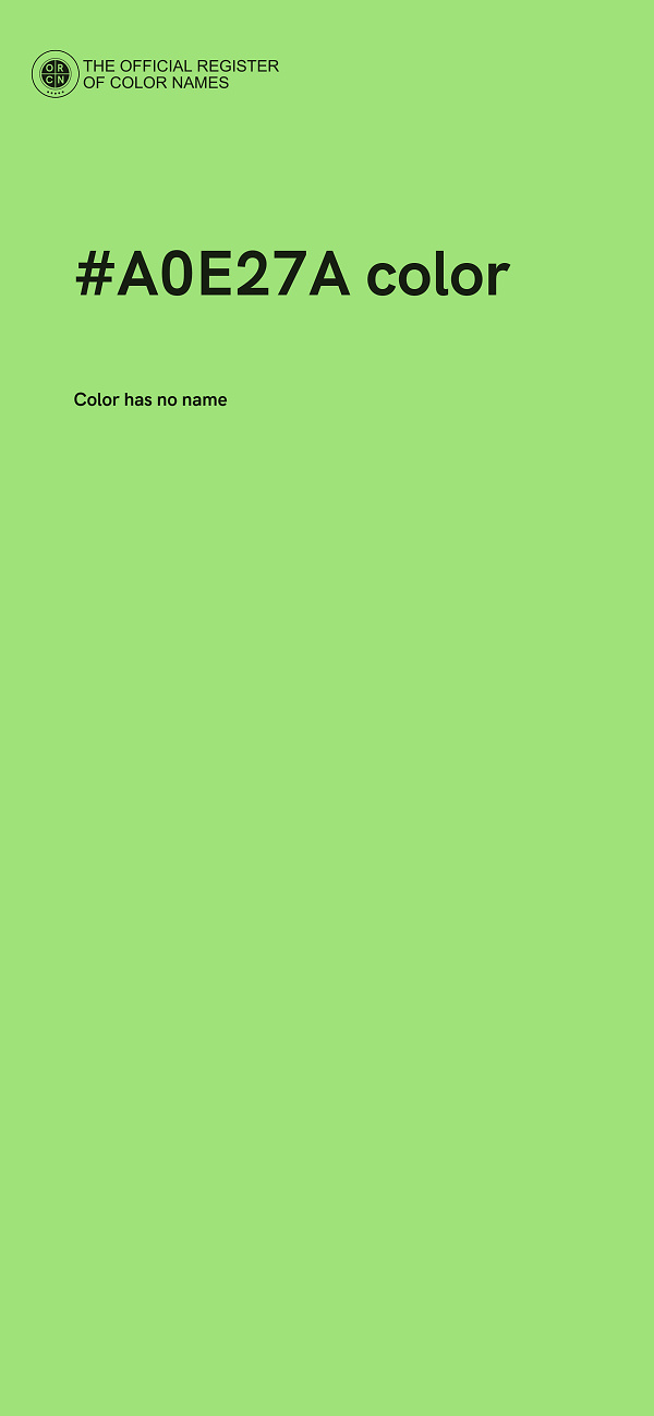 #A0E27A color image