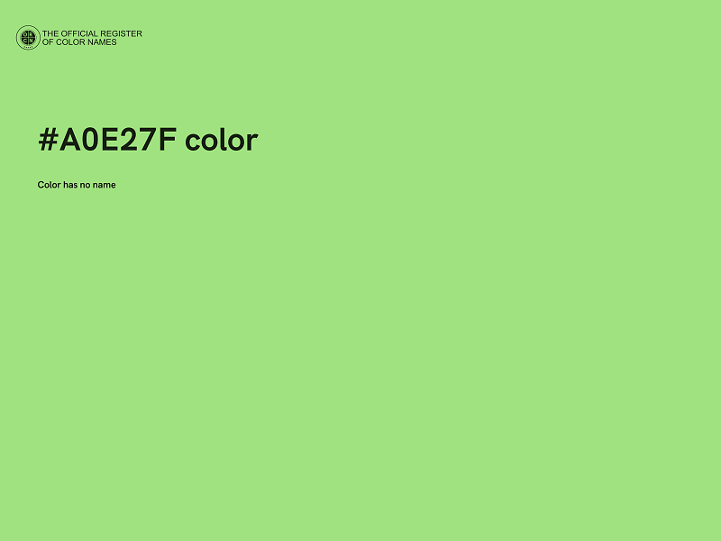 #A0E27F color image