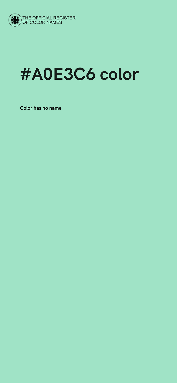 #A0E3C6 color image