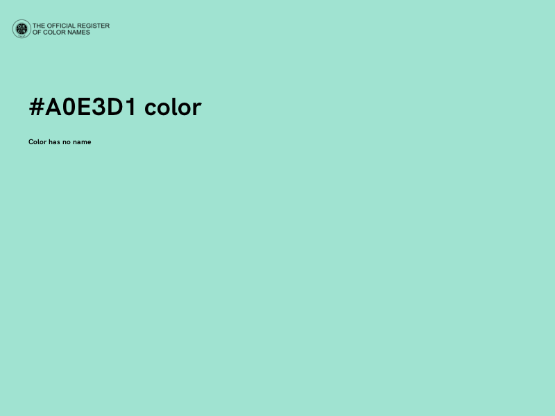 #A0E3D1 color image