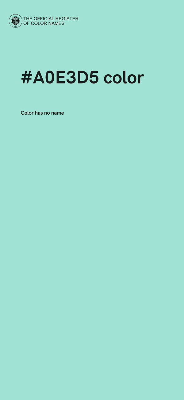 #A0E3D5 color image