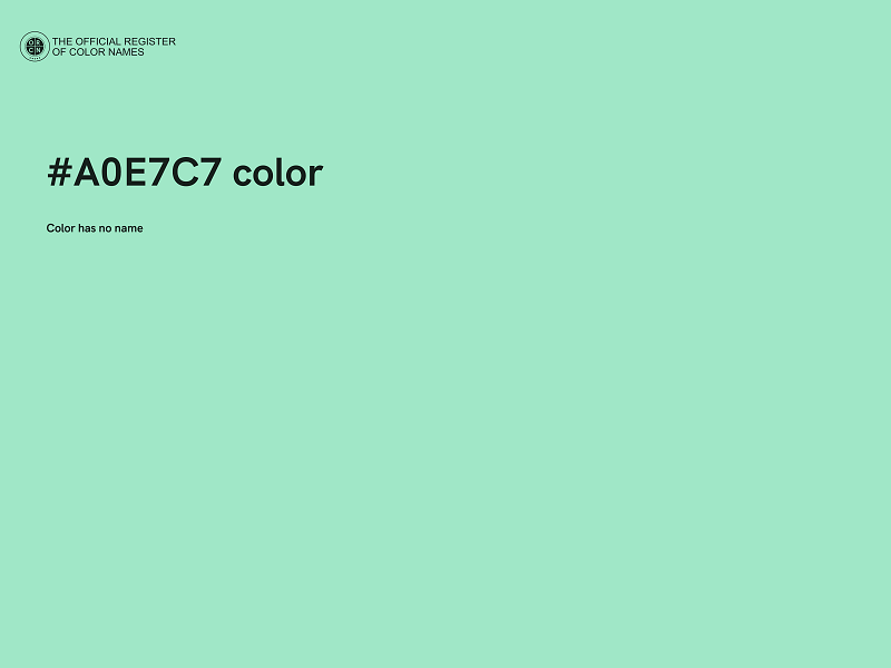 #A0E7C7 color image