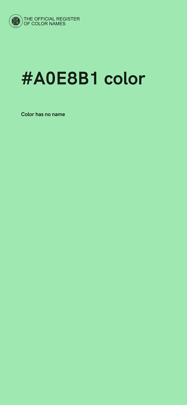 #A0E8B1 color image