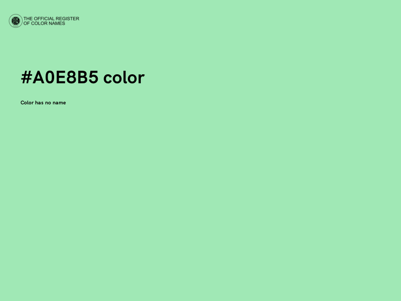 #A0E8B5 color image