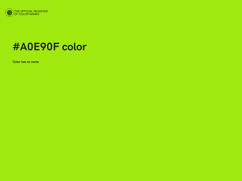 #A0E90F color image