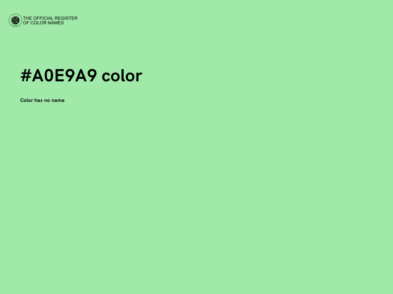 #A0E9A9 color image