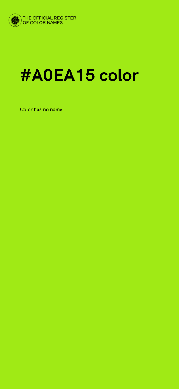 #A0EA15 color image