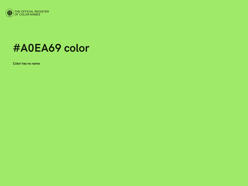#A0EA69 color image