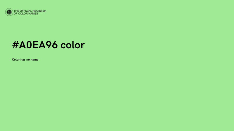#A0EA96 color image