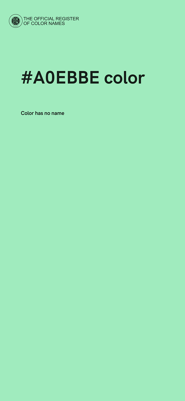 #A0EBBE color image