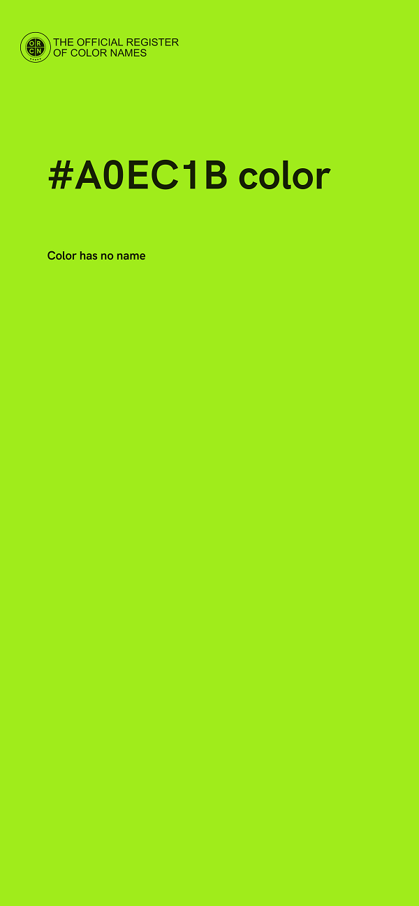 #A0EC1B color image