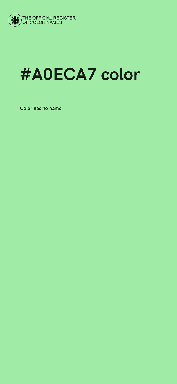 #A0ECA7 color image