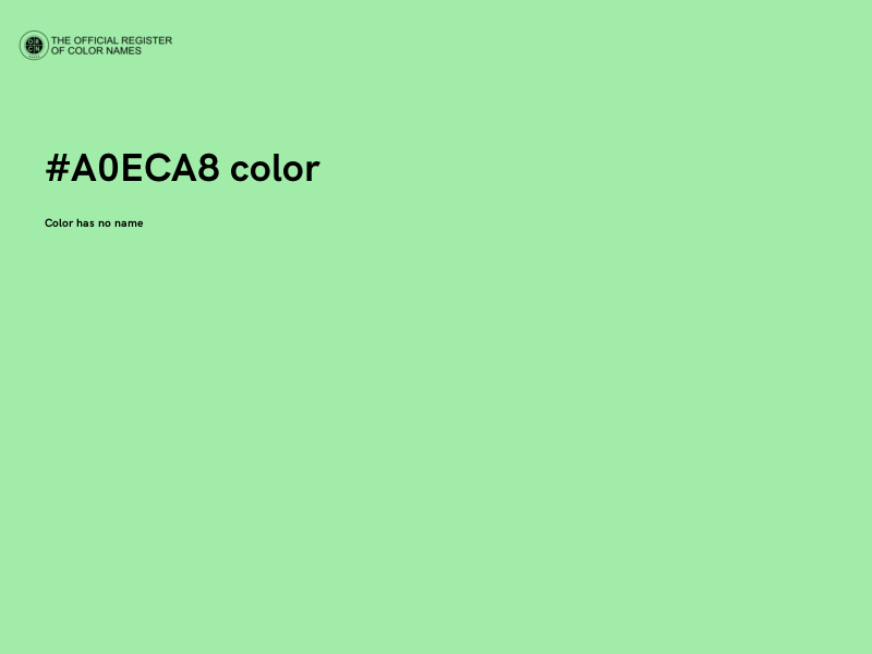 #A0ECA8 color image