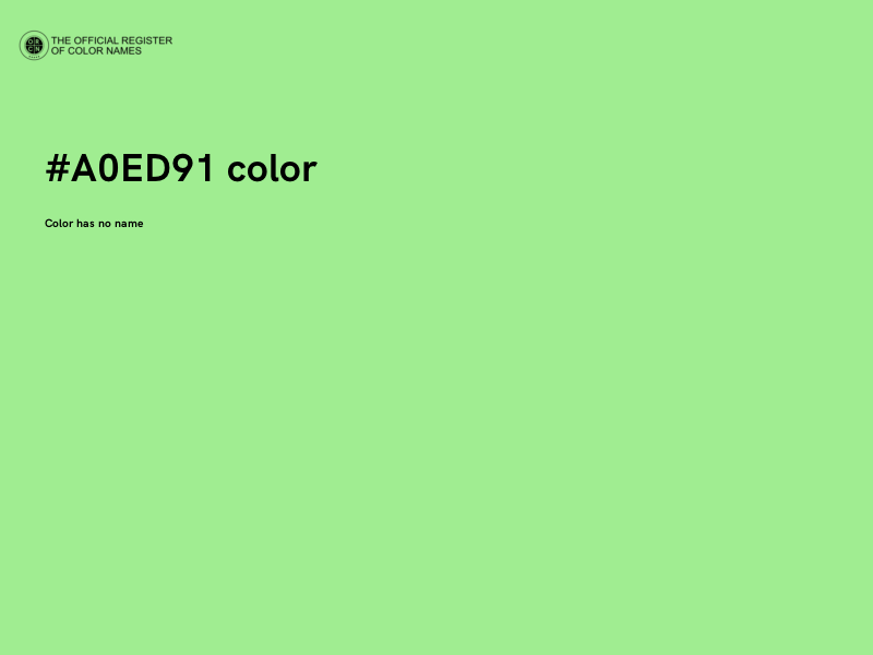 #A0ED91 color image