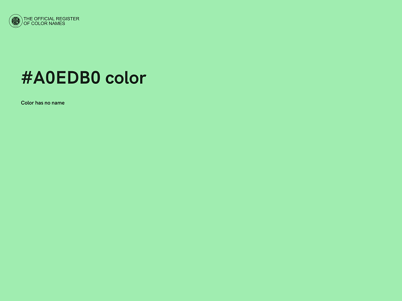 #A0EDB0 color image