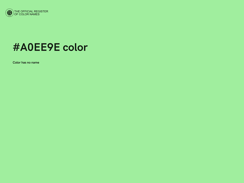 #A0EE9E color image