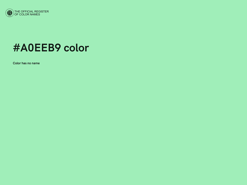 #A0EEB9 color image