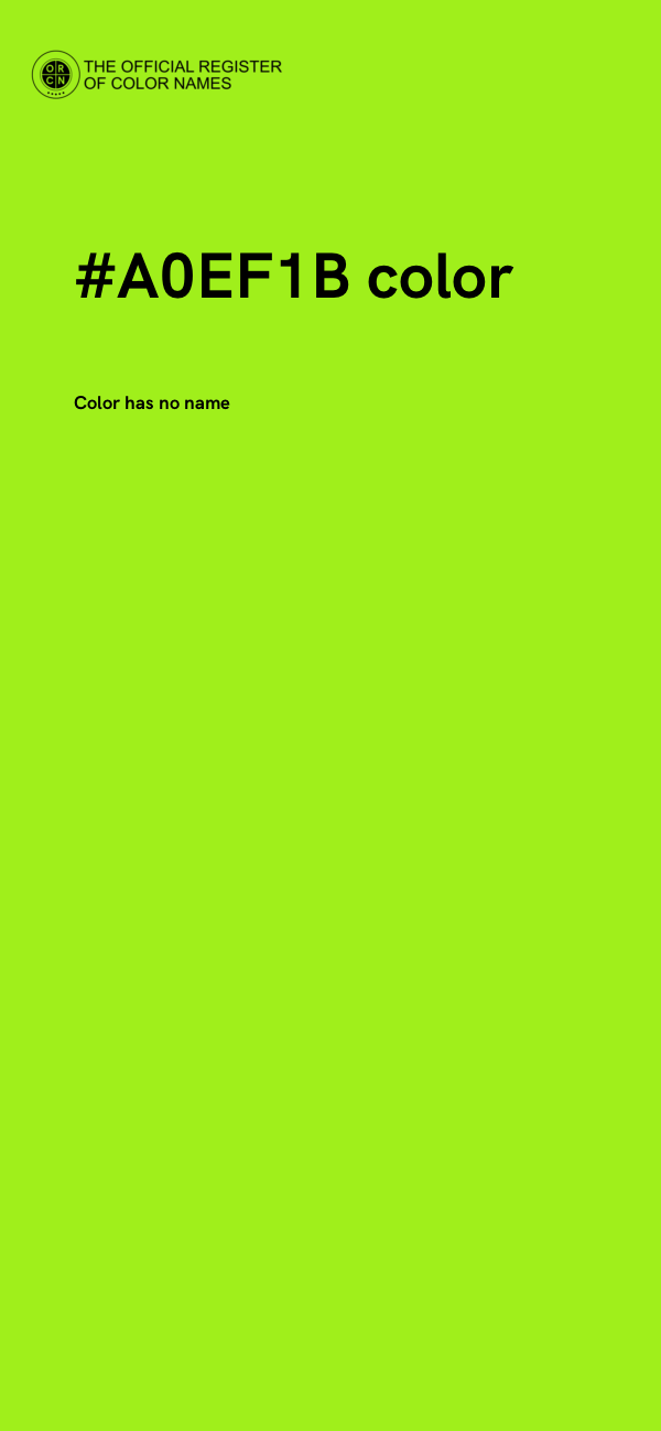 #A0EF1B color image