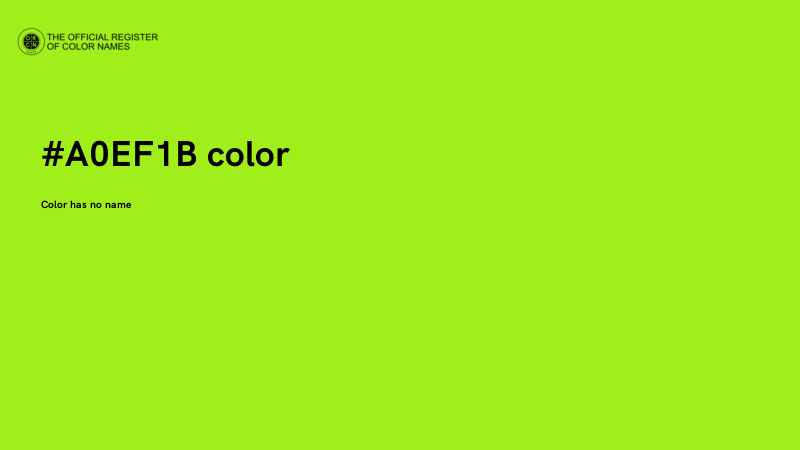 #A0EF1B color image