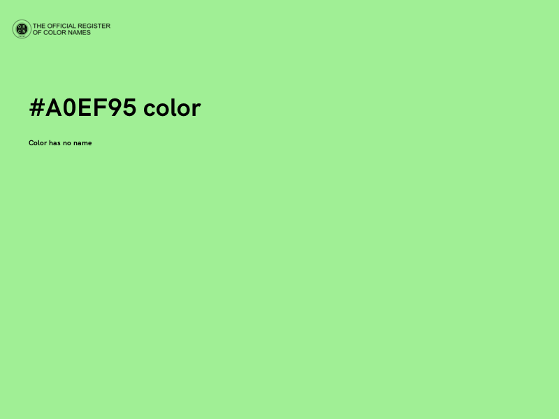 #A0EF95 color image
