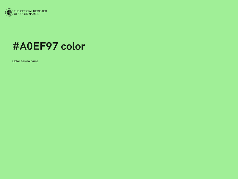 #A0EF97 color image