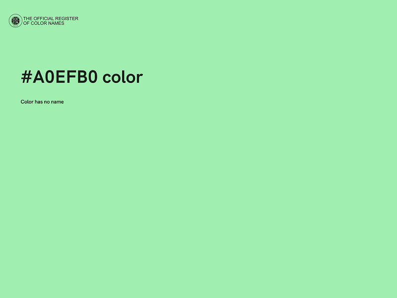 #A0EFB0 color image