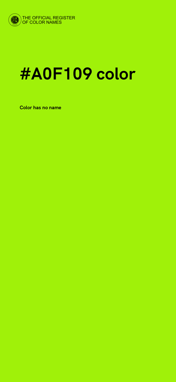 #A0F109 color image