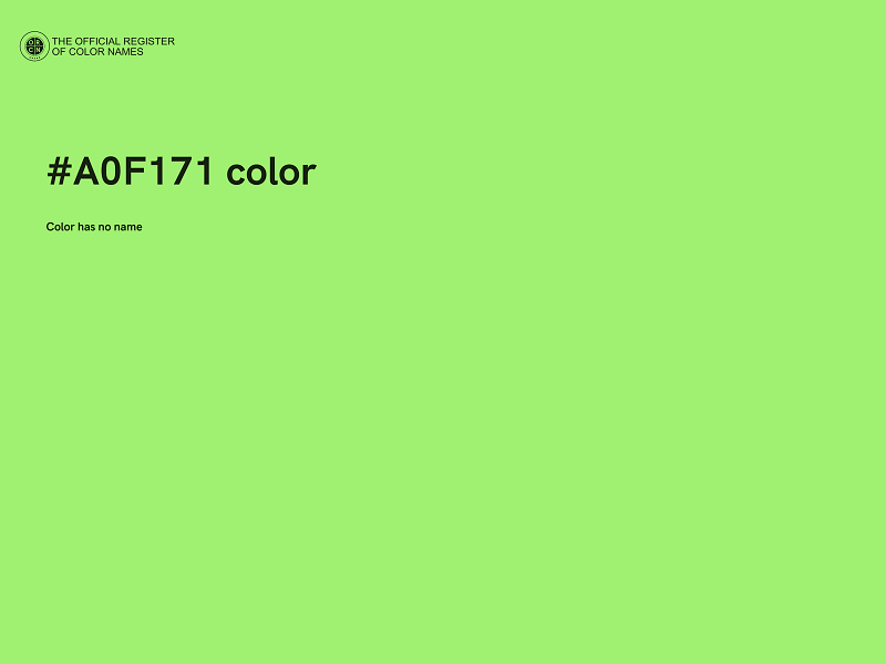 #A0F171 color image