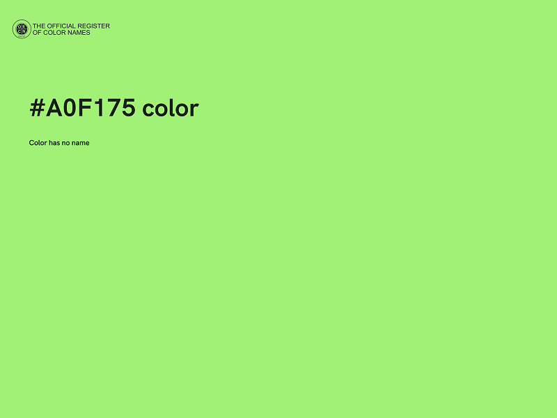#A0F175 color image