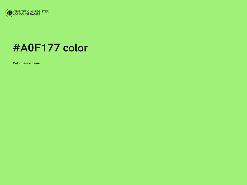 #A0F177 color image