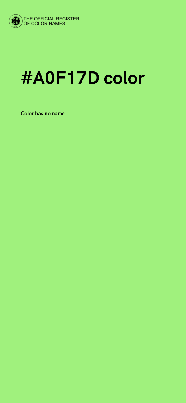 #A0F17D color image
