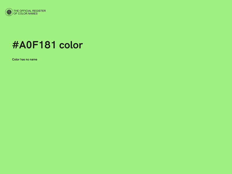 #A0F181 color image