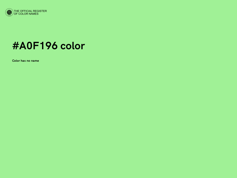 #A0F196 color image