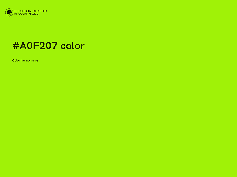 #A0F207 color image