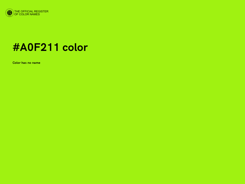 #A0F211 color image