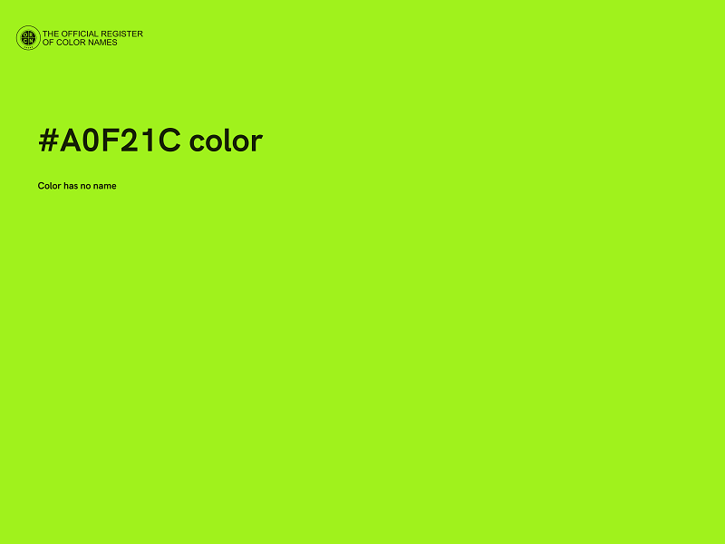 #A0F21C color image