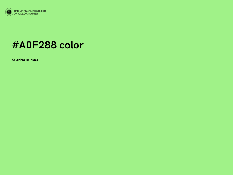 #A0F288 color image