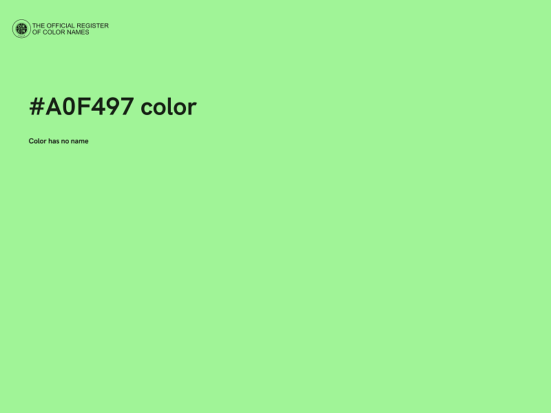 #A0F497 color image