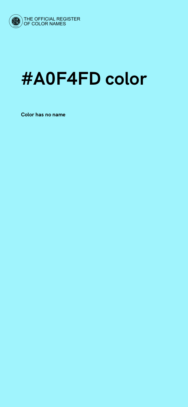 #A0F4FD color image