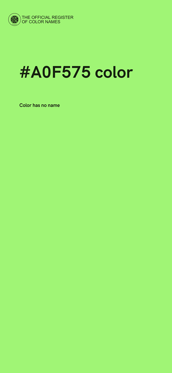 #A0F575 color image
