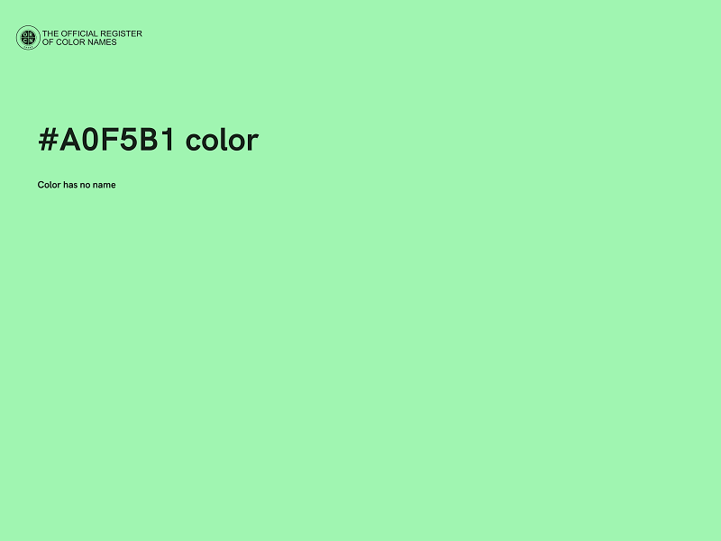 #A0F5B1 color image