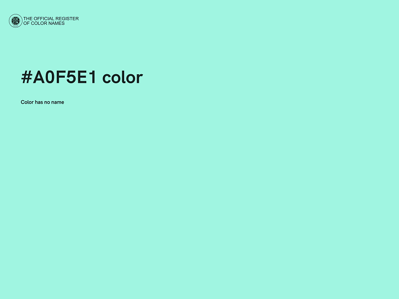 #A0F5E1 color image