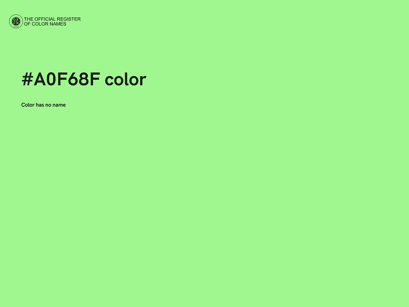 #A0F68F color image