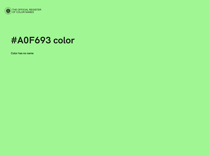 #A0F693 color image