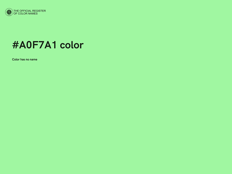 #A0F7A1 color image