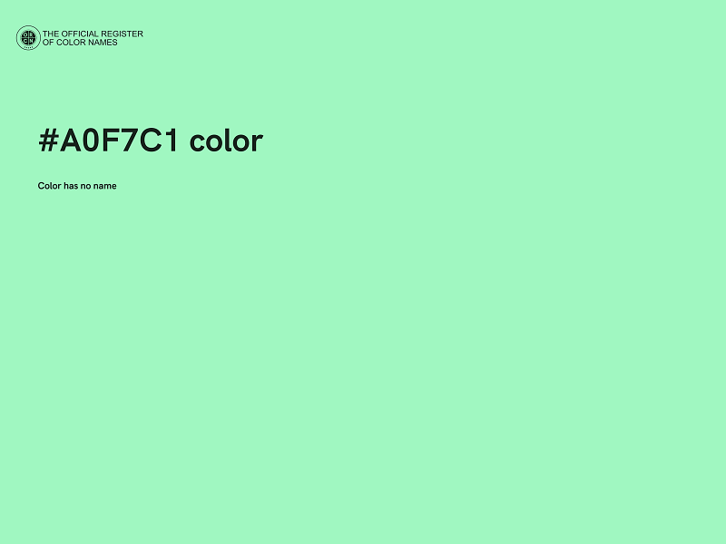 #A0F7C1 color image